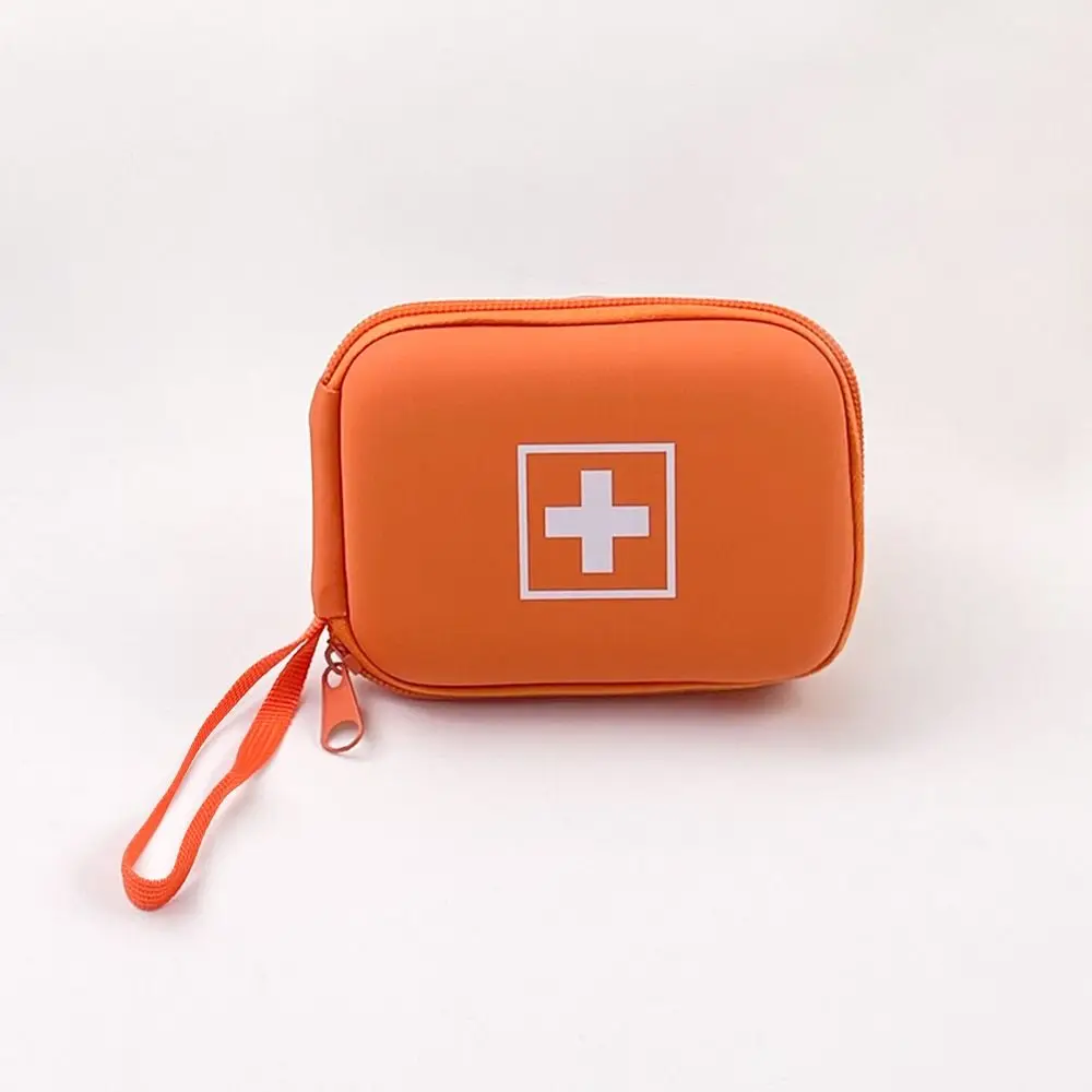 Shockproof Travel Emergency Bag Waterproof Divided Interior Pill Bottle Organizer with Handle Zipper Closure
