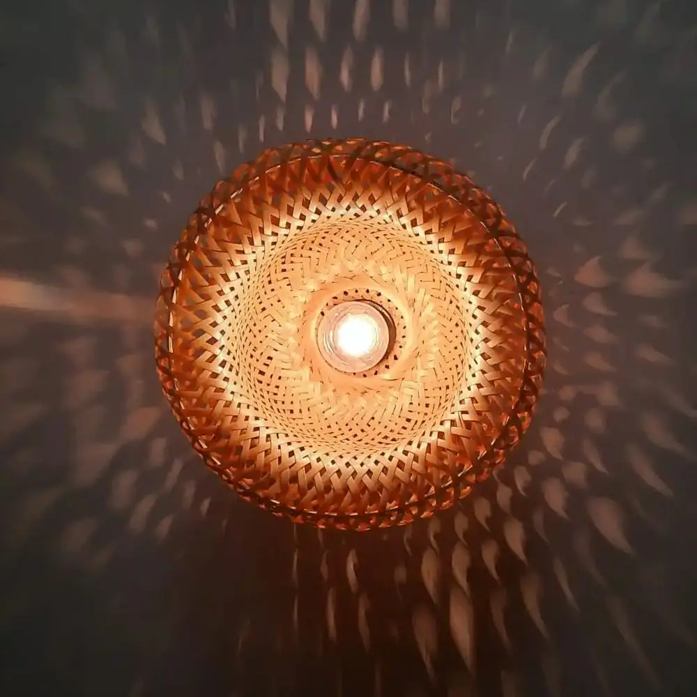 

Classic Natural Bamboo Ceiling Lights E27 Minimalism Home Creative Lighting Chinese Zen Tea Room Aisle decor Cage lamp Fixtures