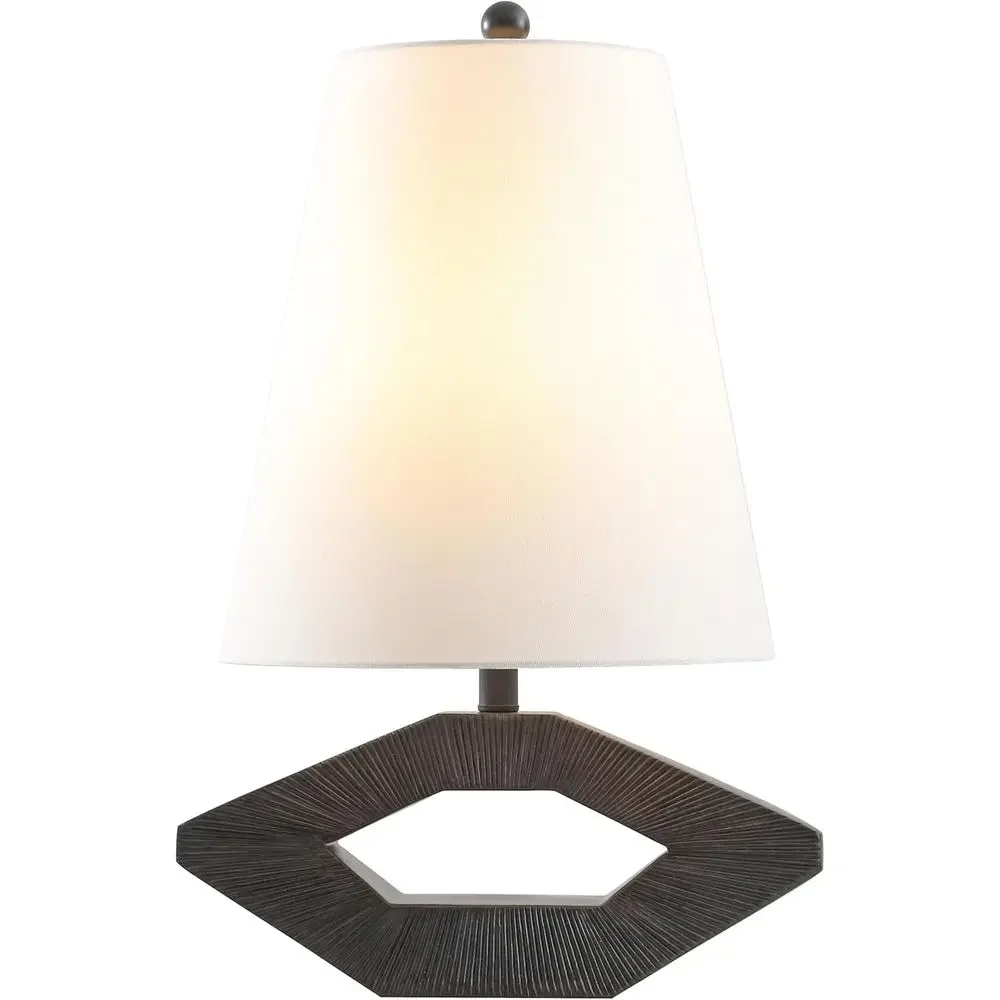 Resin 25-inch LED Table Lamp for Bedroom, Living Room, Office, Desk, Nightstand