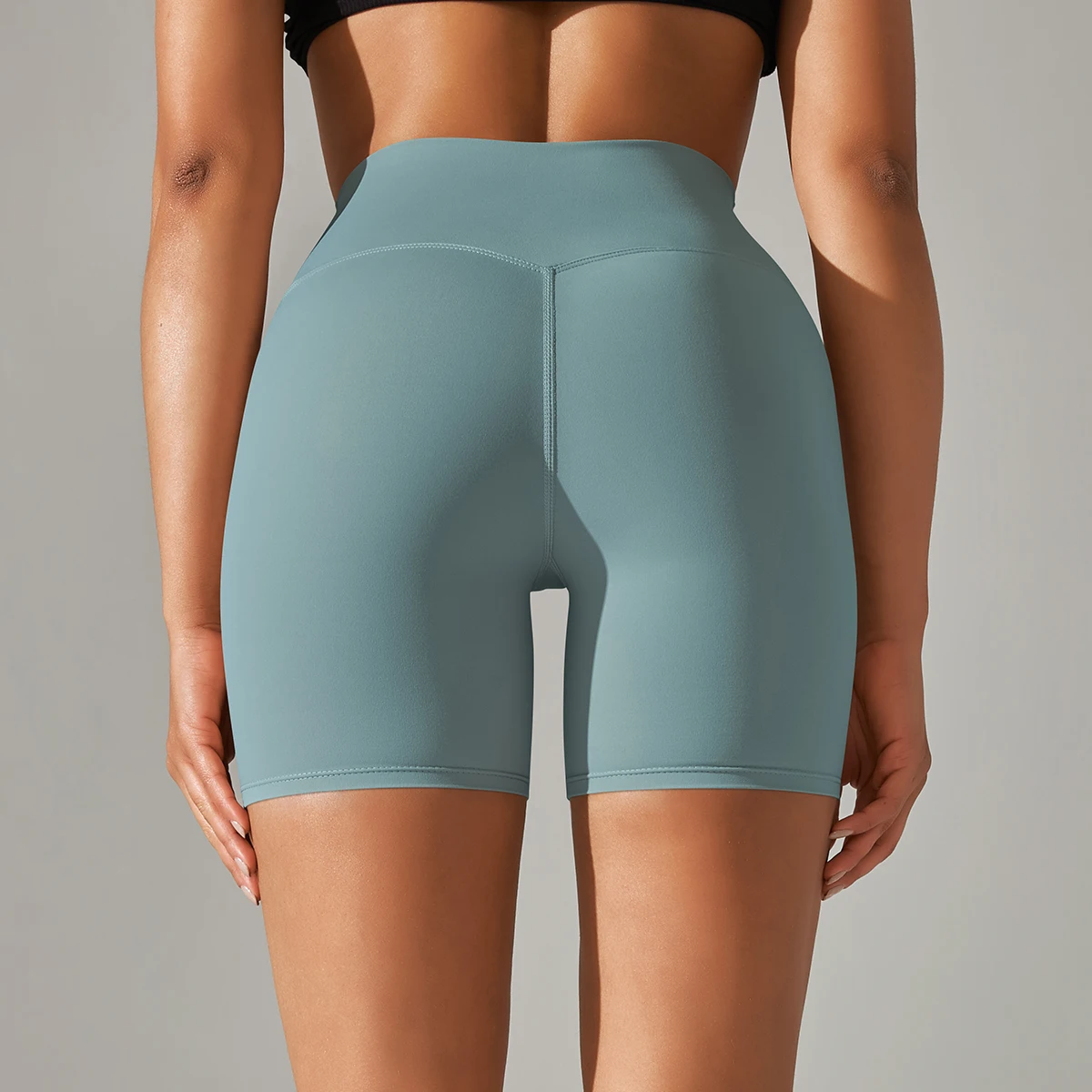 Frauen Yoga Legging Shorts Schnell Trocknend Radfahren Workout Gym Shorts Squat Proof Hohe Taille Fitness Engen Shorts Sport Kurze – Detail 23