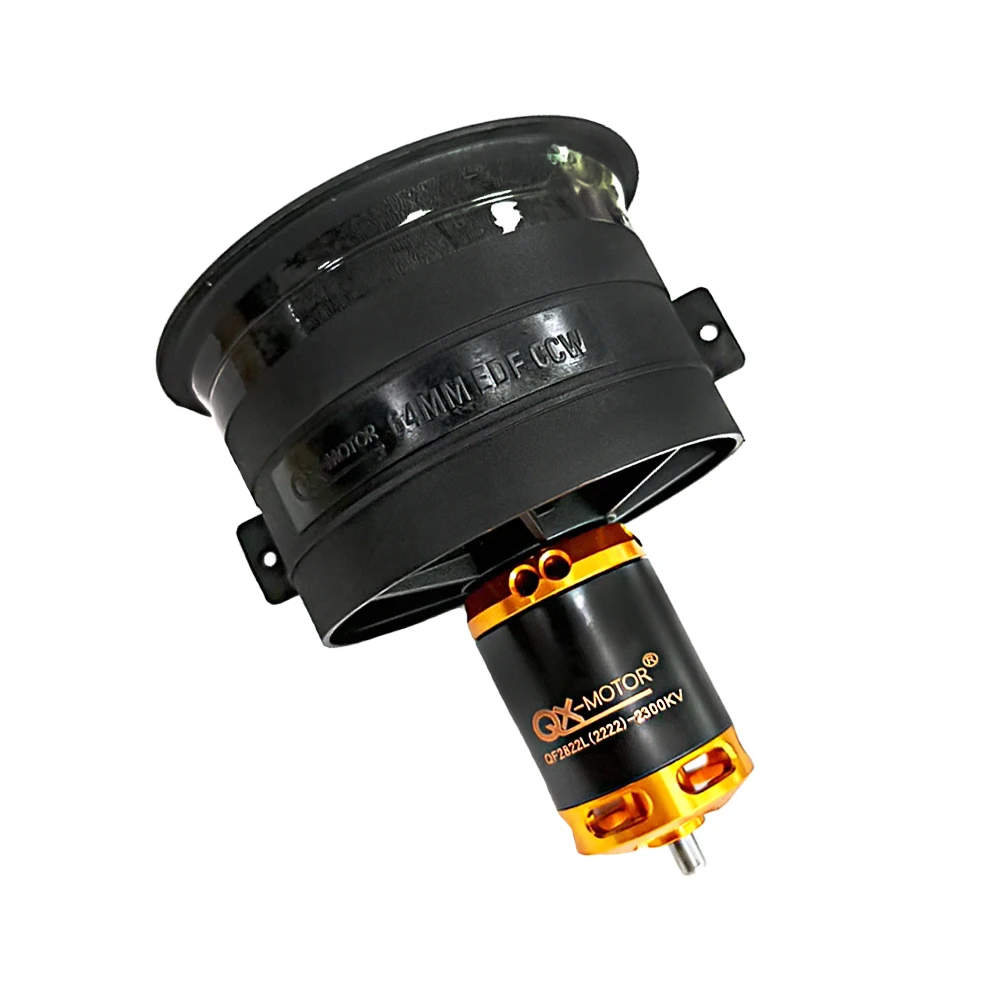 QX-Motor 64mm EDF 12 Blade Ducted Fan QF2822 Brushless Motor CW/CCW 2100KV 2300KV 3300KV 3500KV 4300KV for RC Airplane Toy Part