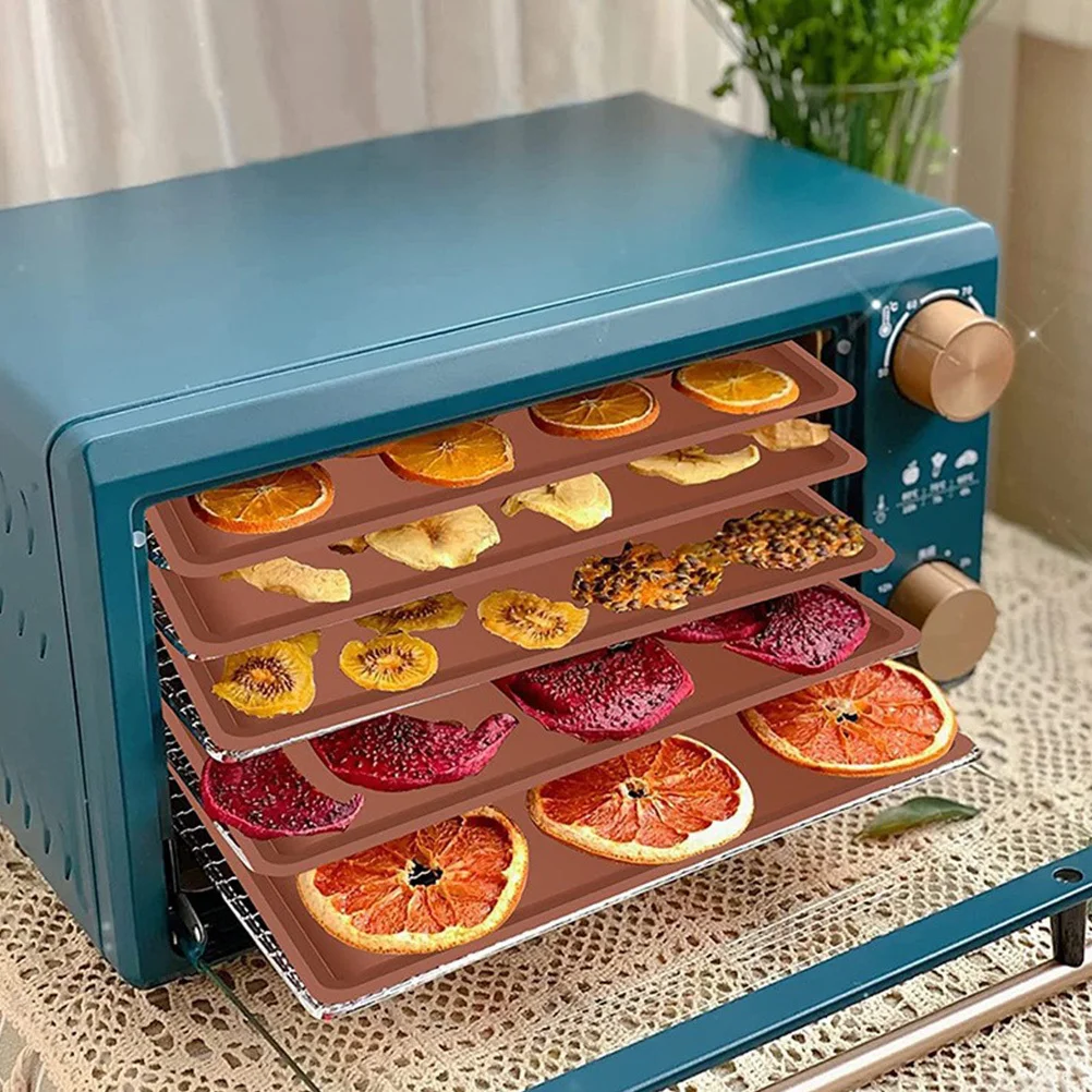 

3 Pcs Dehydrator Trays for Food Silicone Mats Multi-functional Rack Liners Coffee Reusable Baking