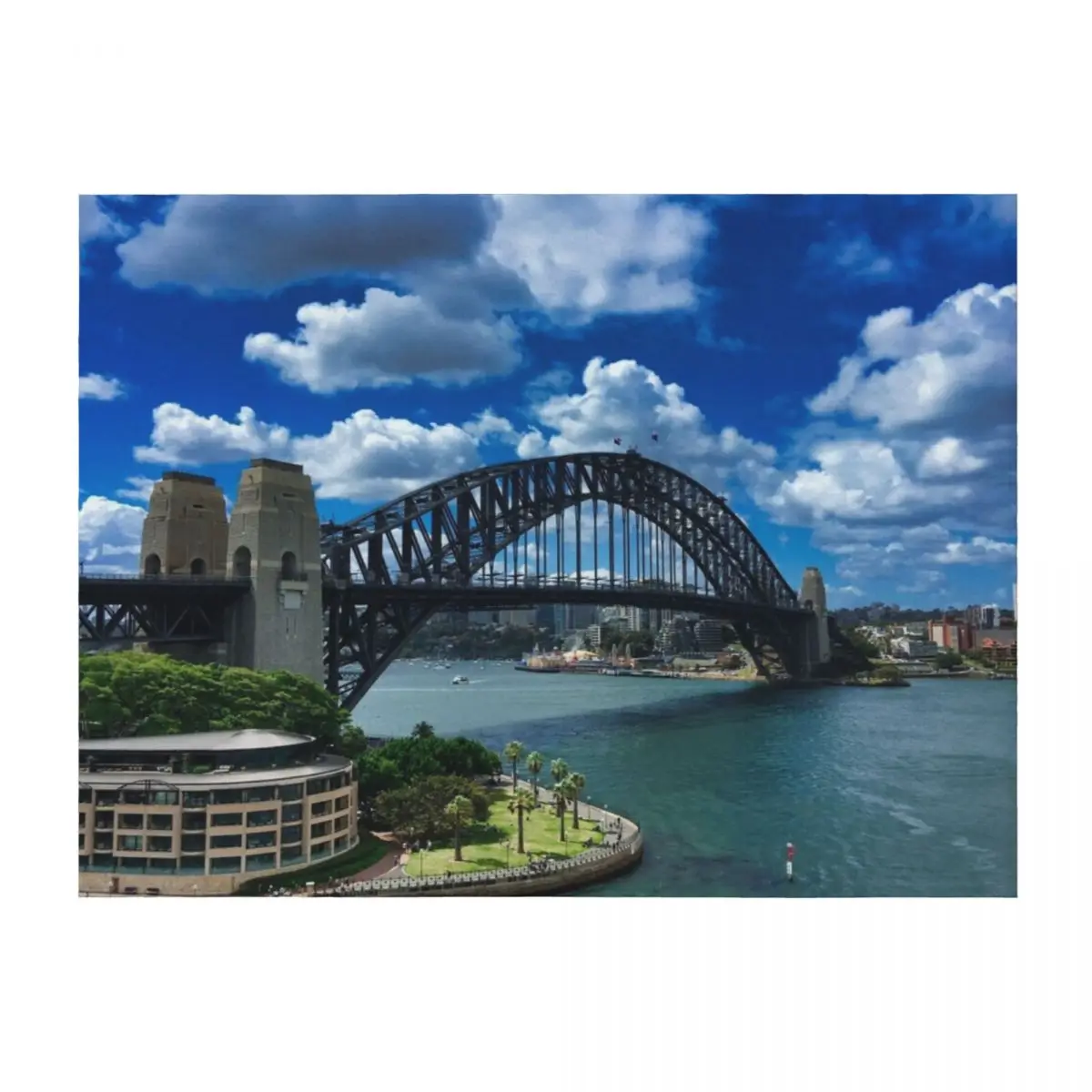 

Sydney Harbour Bridge Under A Blue Sky Throw Blanket Sofa Quilt Summer Beddings Comforter Thermals For Travel Blankets
