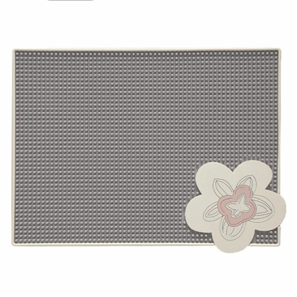 

New Thickened Kitchen Drain Mat Waterproof Three-dimensional Structure Insulation Mat Flower Pattern Easy Clean Bar Mat Home Bar