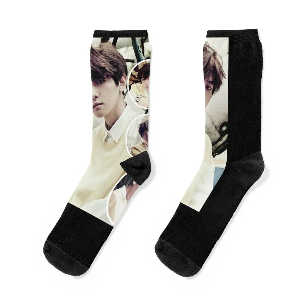 Mens Womens Baekhyun Circles Funny Fans Socks hiking christmas stocking designer Socks For Men Women's