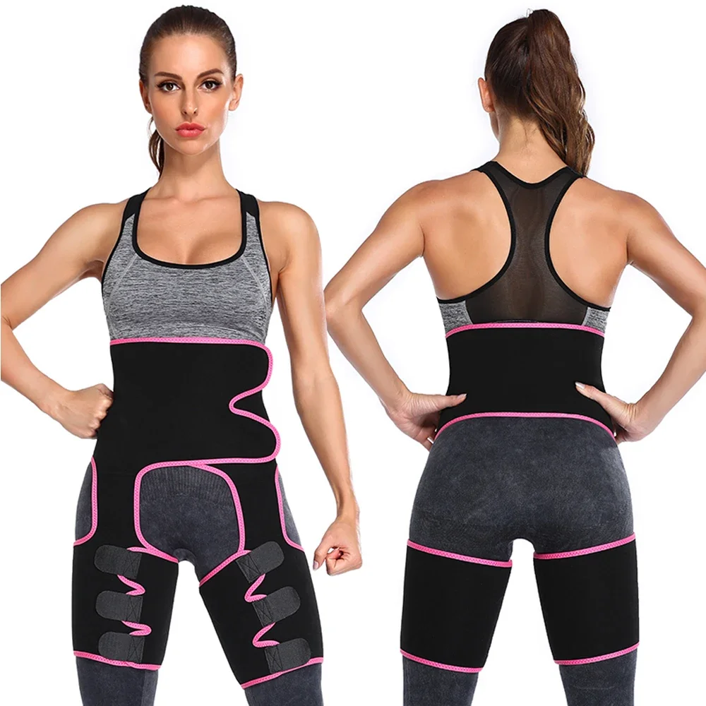 Neoprene Sauna Sweat Shorts Women 3-in-1 Body Shaper Waist Cincher Butt Lifter Thigh Trimmer Fitness Workout Slim Underwear