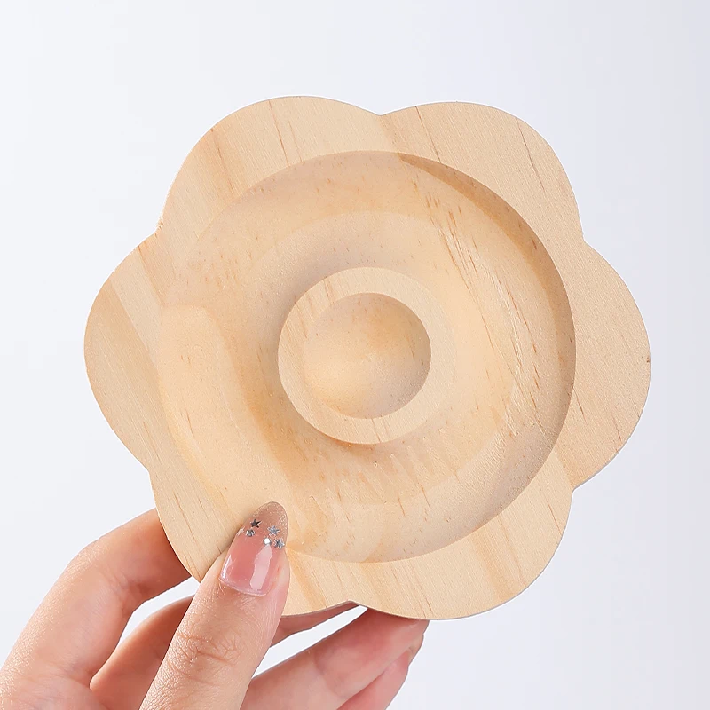 1 قطعة DIY بها بنفسك الخشب الطبيعي الديكور لوحة تصميم مناسبة لصنع المجوهرات أساور القلائد الحرف صينية العرض العملي #6