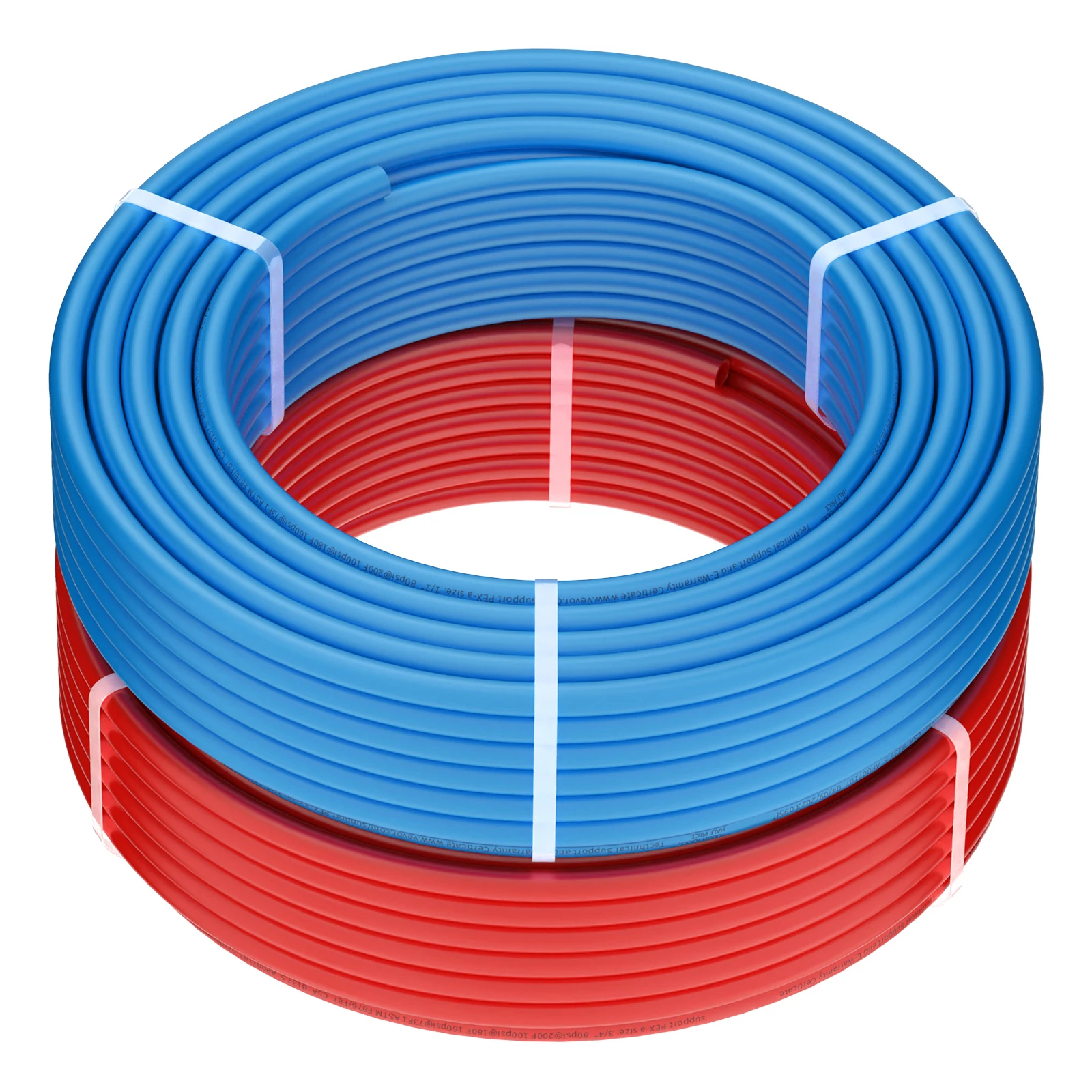 

SucceBuy PEX Pipe 1/2 Inch 2x100 Feet Length PEX-A Flexible Pipe Tubing Blue Red For Potable Water Hot/Cold Water Easily Restore