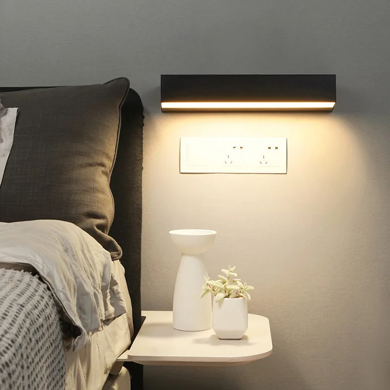 LED في الهواء الطلق الجدار الخفيفة IP65 الألومنيوم تجهيزات الإضاءة مقاوم للماء لشرفة الشرفة ساحة حديقة بوابة مصابيح إضاءة ديكوريّة المنزل