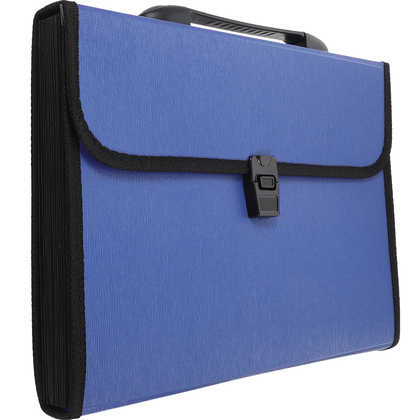 

A4 Waterproof Plastic Folder Handheld Expandable File Organizer With Wrap Around Zip Carry Handle Document Strap Shoulder