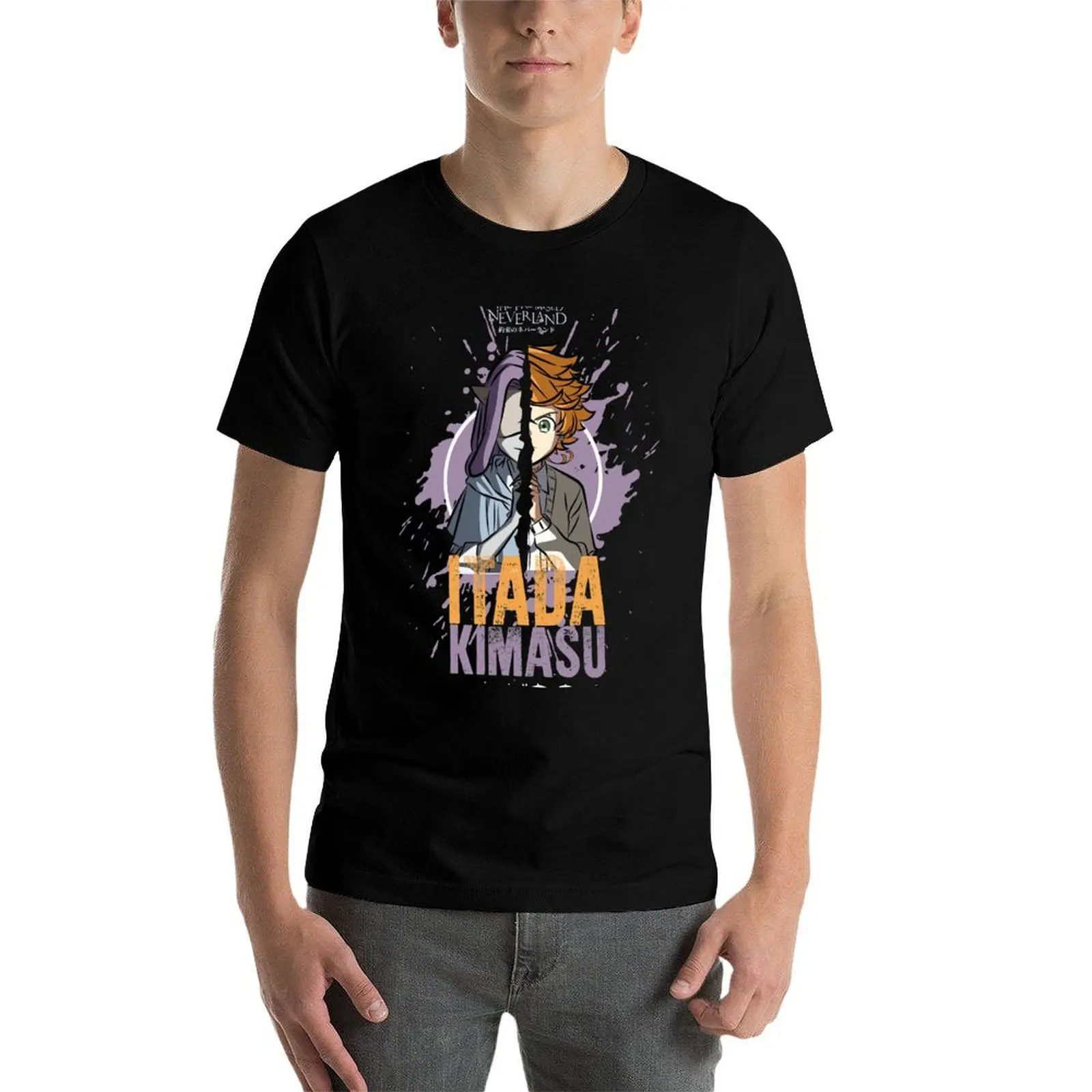 

THE PROMISED NEVERLAND: ITADAKIMASU T-Shirt man t shirt summer man t shirts for men casual T-Shirt