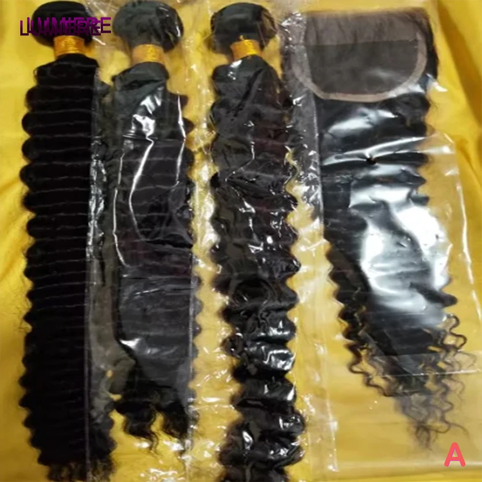 

Высочайшее качество, пучки человеческих волос с глубокими вьющимися волнами, 3/4 пучка волос, 100% необработанные пучки человеческих волос, бразильское наращивание волос девственницы