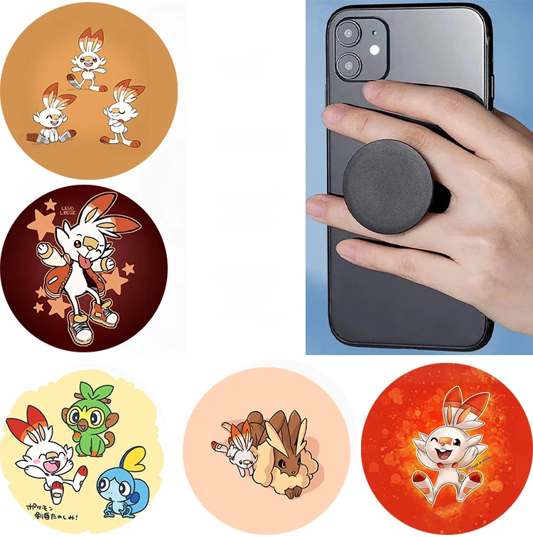 

Socket Popping S-Scorbunny For Huawei For Samsung For iPhone13 14 Plus Mobile Phone Stand Phone Sockets Folding Griptok Grip Tok