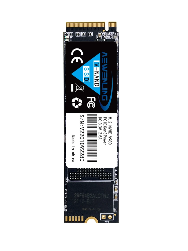 Ordinateur NVMe M2 SSD 1 to 512GB 256GB 128GB PCI-e 3.0X4 disque SSD disque dur interne 2280 SSD pour ordinateur portable ordinateur portable