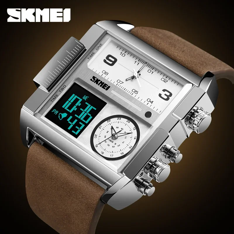 SKMEI 1584 orologi digitali analogici al quarzo da uomo Relogio Masculino orologio sportivo da uomo Top Luxury Brand orologio da polso impermeabile