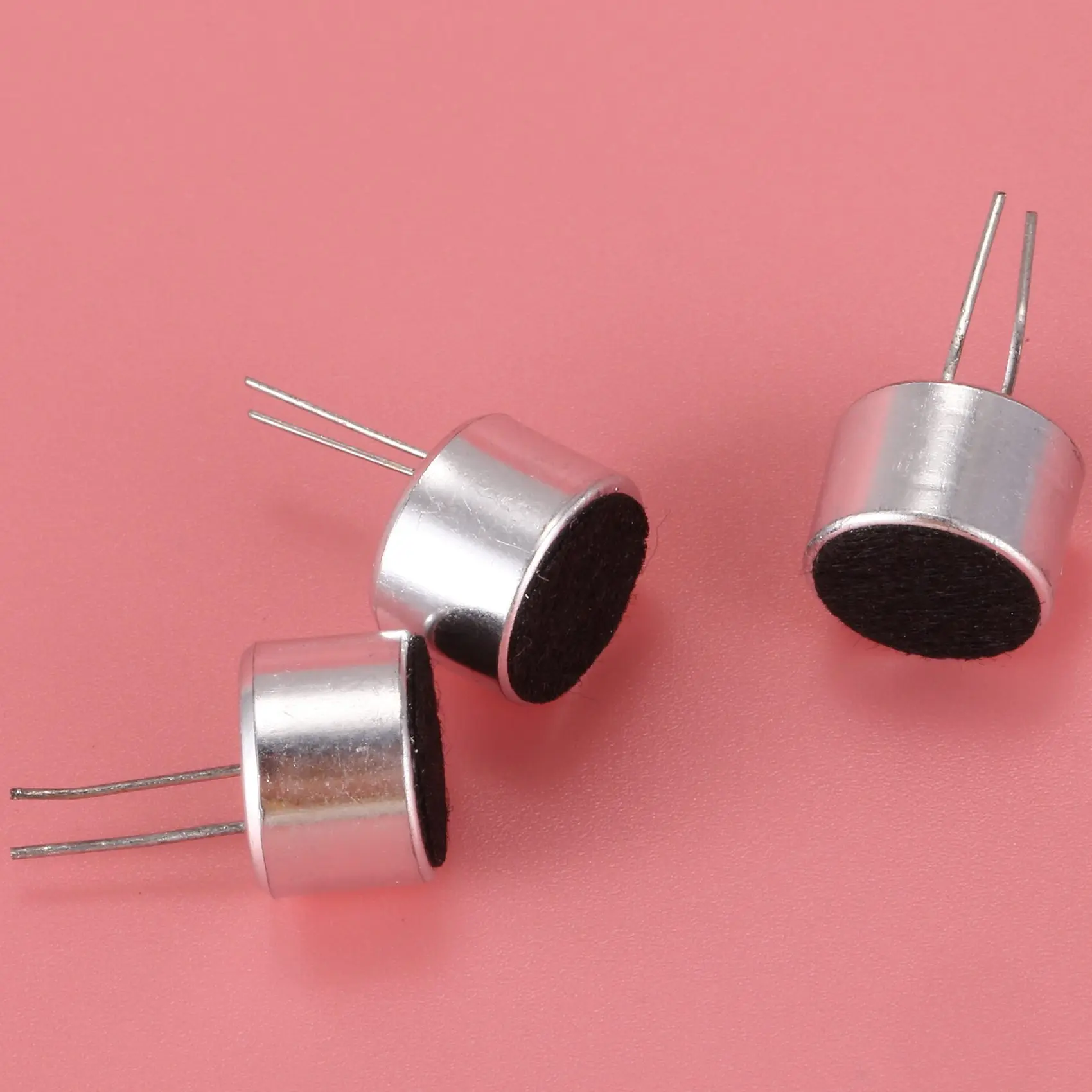 RISEN 10 قطعة 9.7 مللي متر × 7 مللي متر 2 دبوس MIC كبسولة إليكتريت مكثف Miniphone