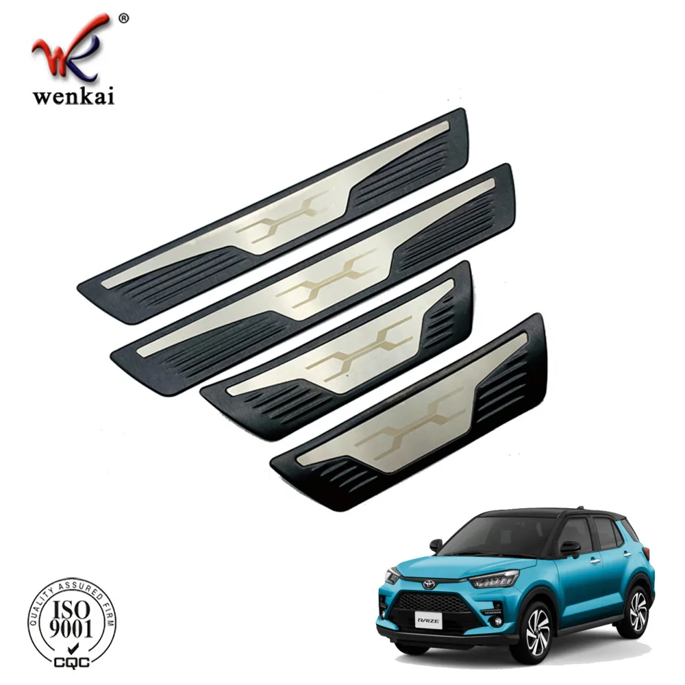 4PCS Door Sill Scuff Plate For Toyota Raize A200A/210A 2020 Stainless Steel Car Styling Accessories