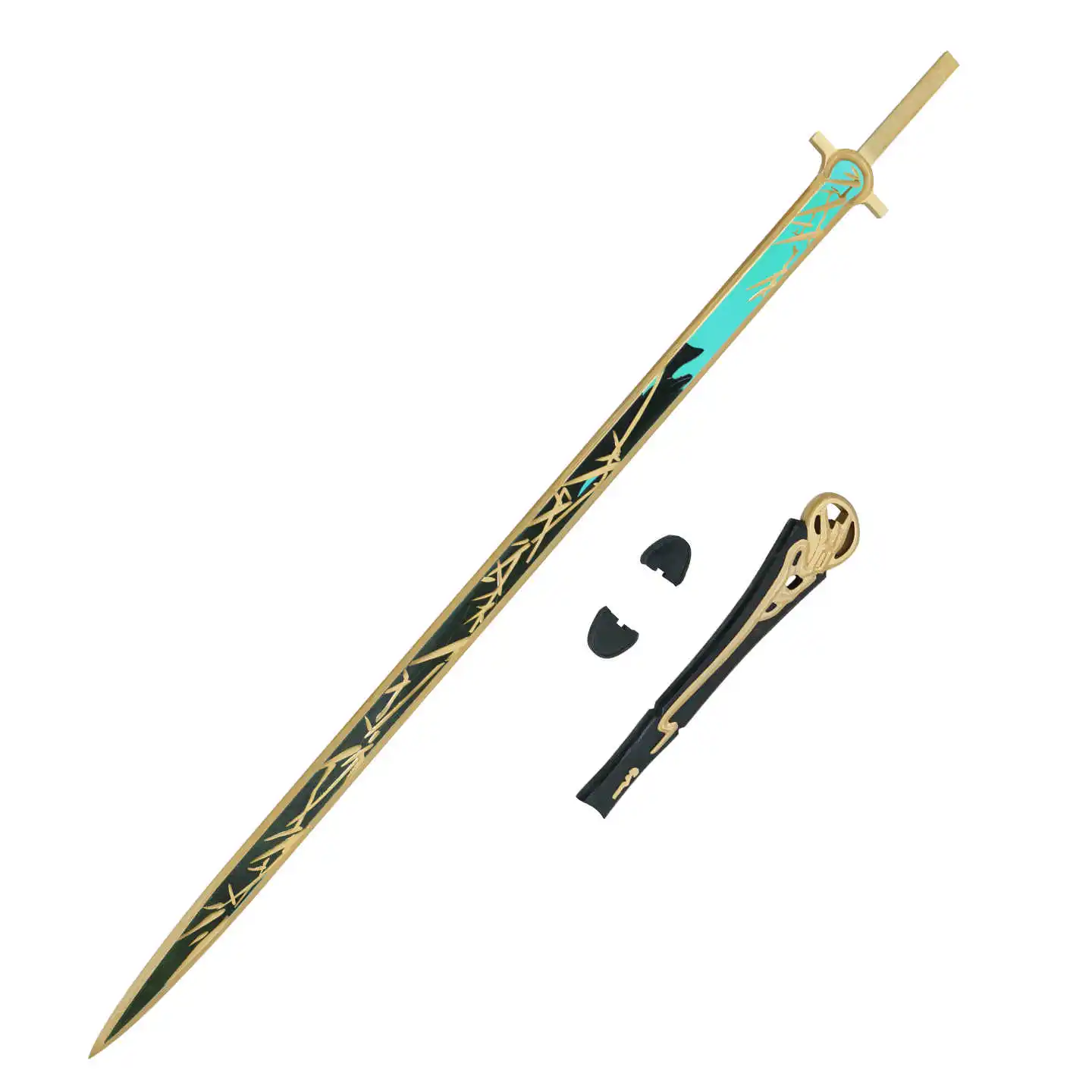 Qiu Yuan 검 무기 게임 Wuthering Waves 코스프레 소품 길이 118CM 무기 할로윈 크리스마스 파티 의상 액세서리