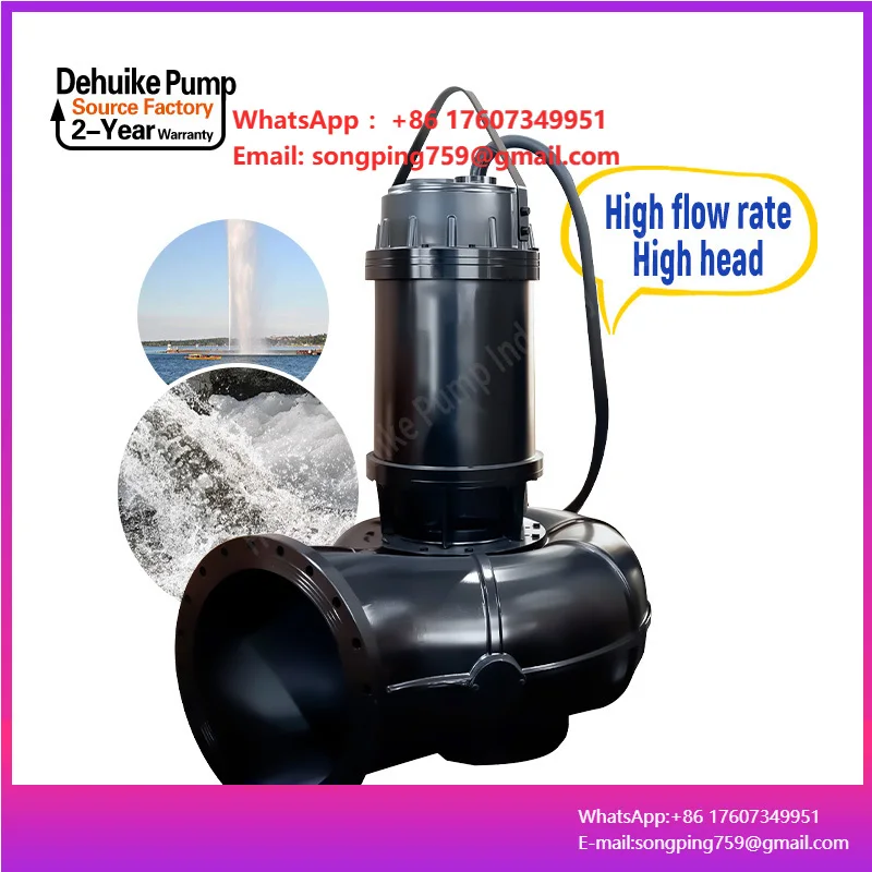 River Sand Submersible Sewage Suction Pump Electric Marine Submersible Sewage Cutting Pump Wq