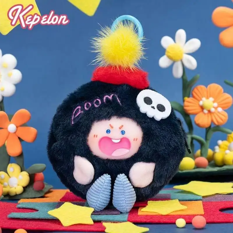 Mais recente bela flip fones de ouvido carteira kawaii pelúcia brinquedo boneca dos desenhos animados anime bonito presente aniversário diversão boneca natal
