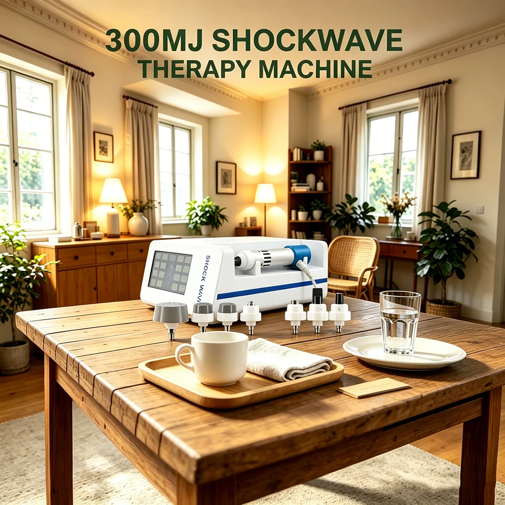 Professional Shockwave Therapy Machine ED Treatment Body Massage Relaxation Shock Wave 7 Heads For Alleviate Shoulder Pain
