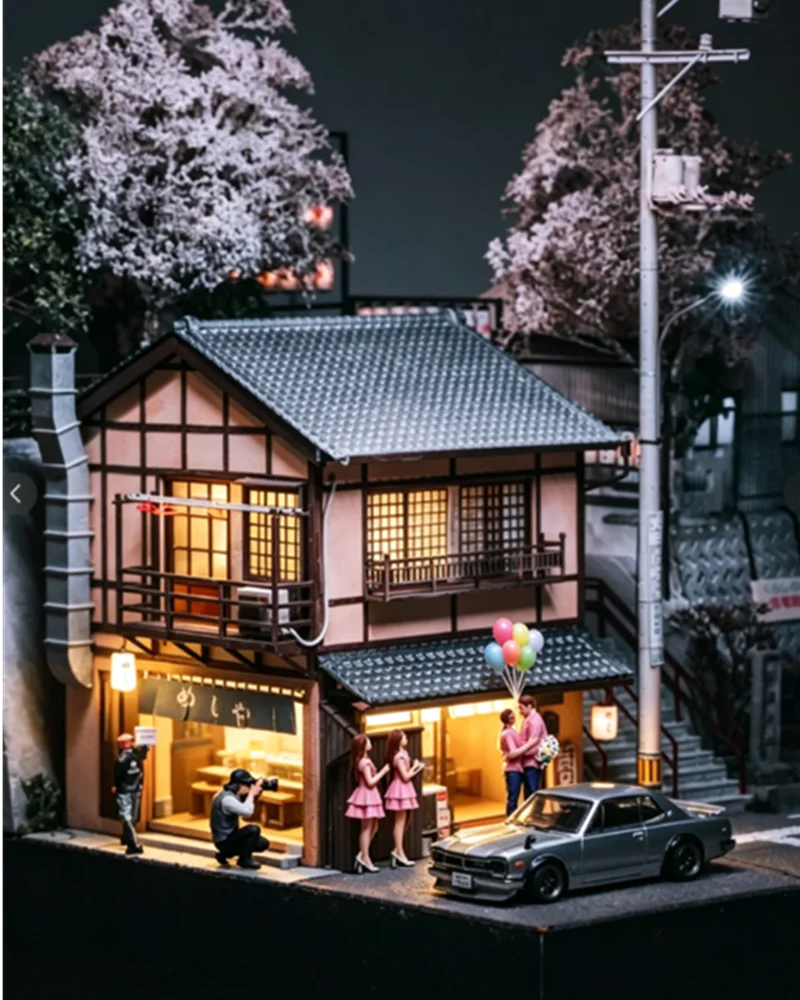 

1:64 Scale Model 3Pcs Miniature Proposal Couple With Flower Action Figure Photographer Street Photography DIY Scene Accessory