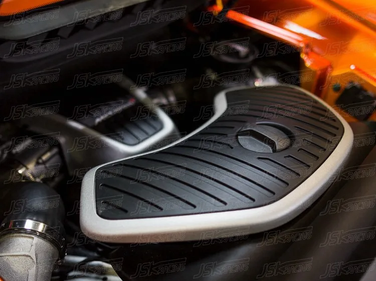 Carbon Fiber Coolant Tank Cover (Grooved) for 2012-2014 Mclaren Mp4-12c Engine Cover Cooling Panel