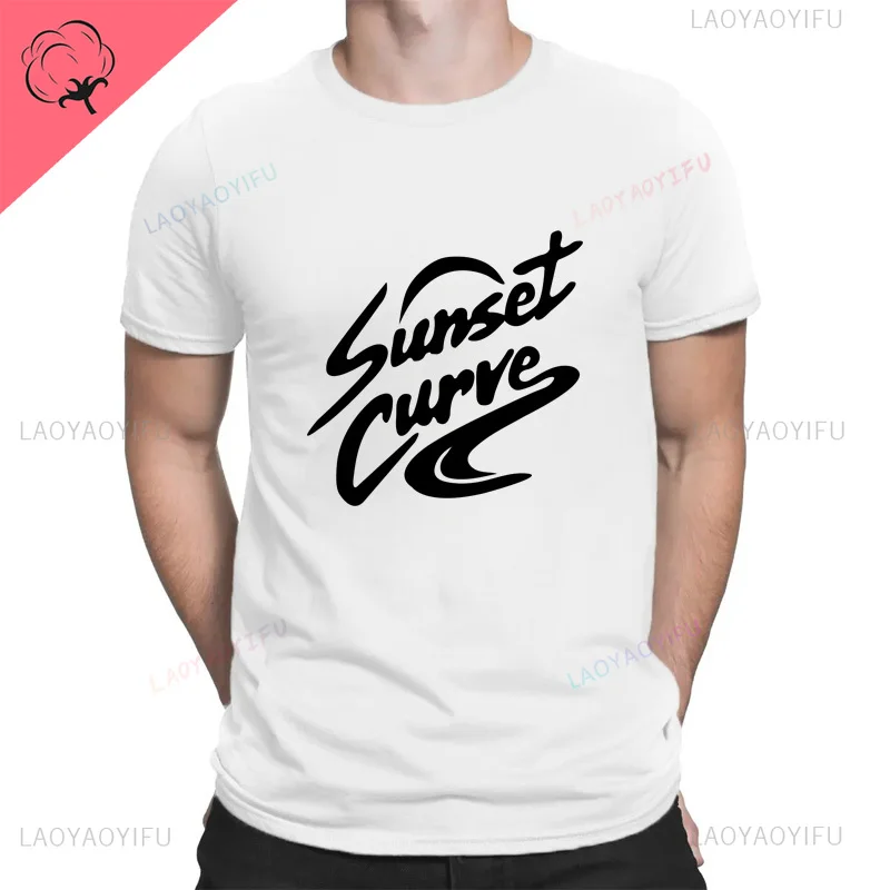 Sunset Curve Shirt Julie and Phantom Feel Phantom Band classic Harajuku cartoon fashion trend Street men women universal T-shirt