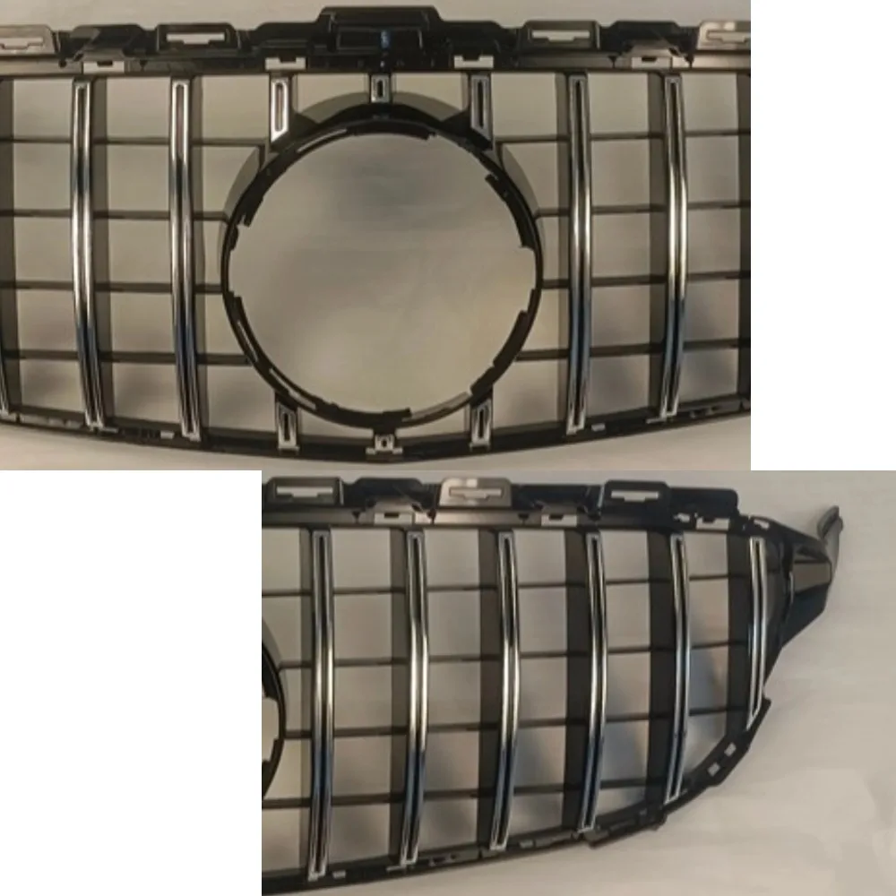 

For Mercedes Benz C-Class W205 C205 S205 2015-2021 C180 C200 C250 C260 C300 MeshDiamond Style Front Bumper Grille Racing Grill