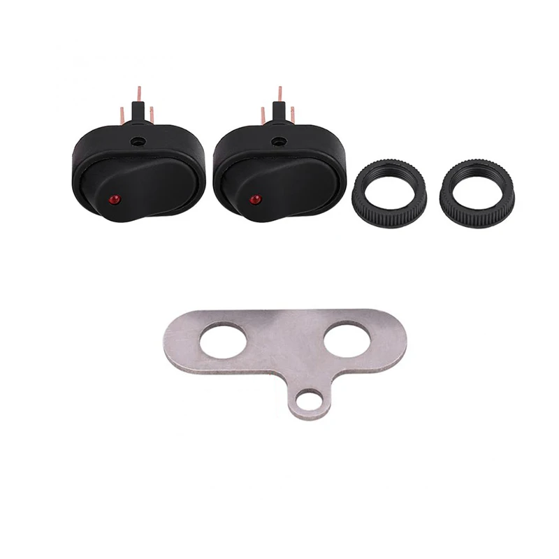 Universal Motorcycle Switch Scooter Headlight Horn Fog Light Mount Waterproof ON OFF Control Handlebar Switch with Indicator