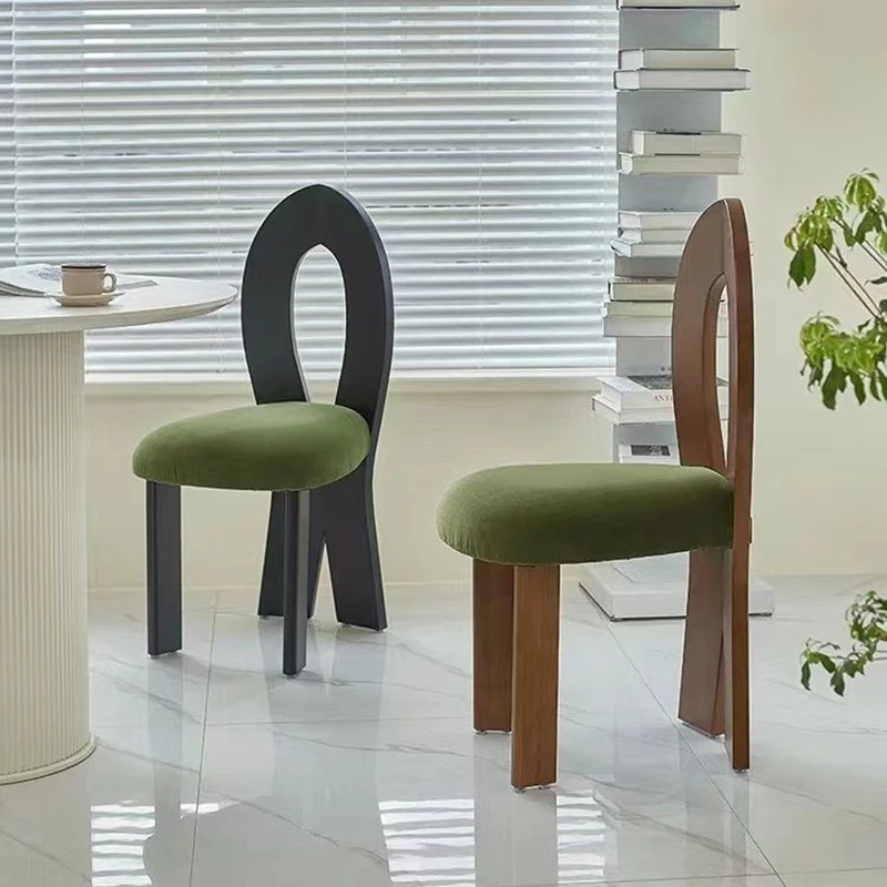 

Nordic Solid Wood Dining Chair Modern Simple Creative Design Light Luxury Hotel Designer Backrest Furniture Table Desk