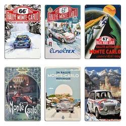 Rally Monte Carlo 1994 Escort RS Cosworth rides Carlo A Captivating Tribute to Motorsport Metal WallDecor Garage Tin Sign Poster