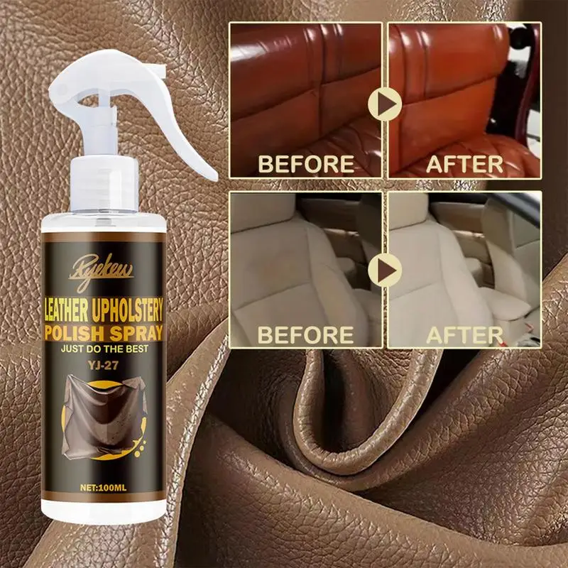 Auto Interior Cleaner Car Leather Restore Agent 100ml Leather Couch Cleaner Leather Color Restorer For Leather Couches