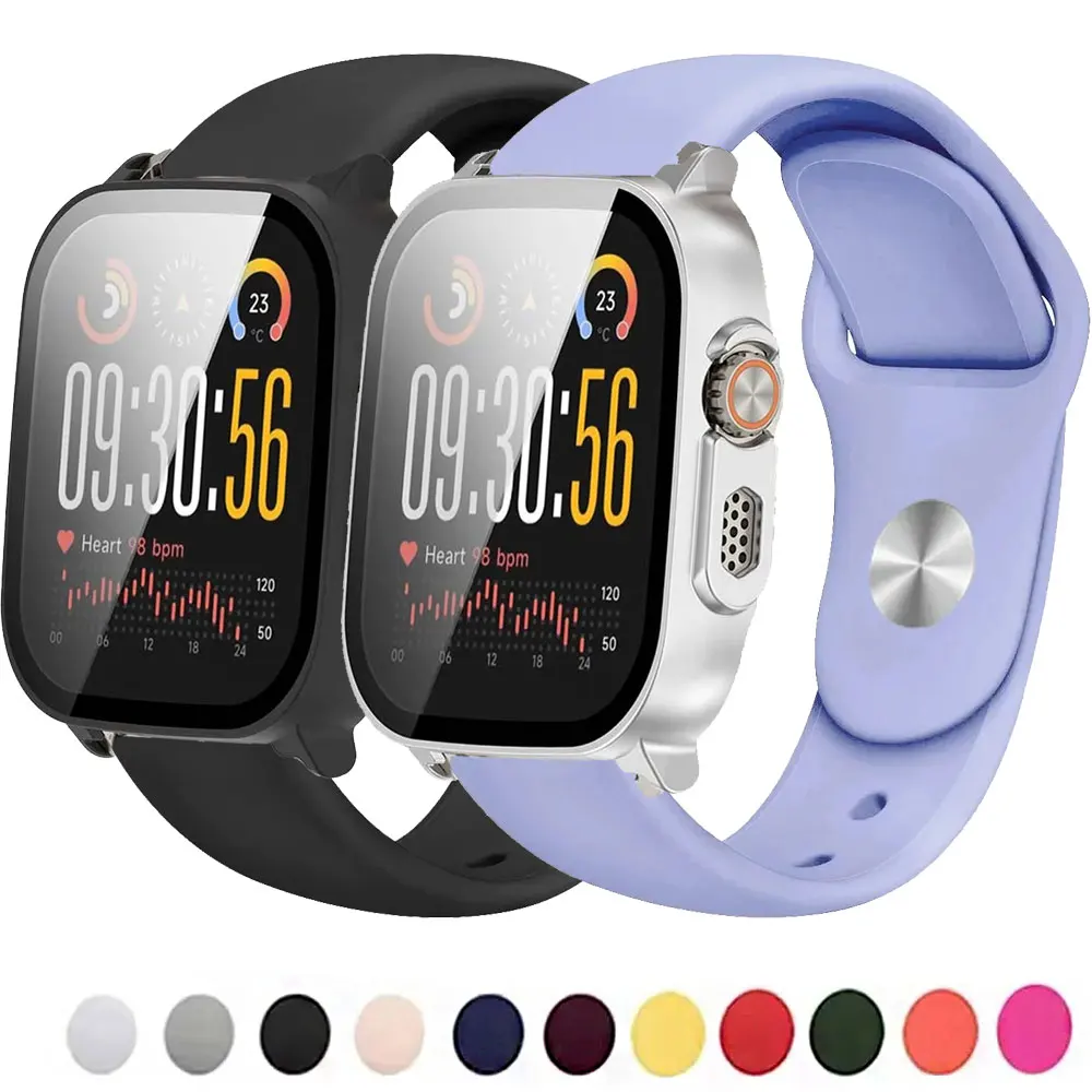 Clear Protector Case For Realme Watch 5 Silicone Watchband Accessories For Realme Watch 5 Screen Protect Cover Sport Wristband