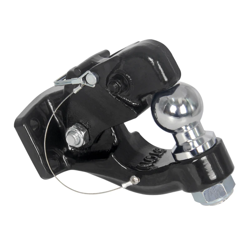 8Ton 17600lbs Heavy forged trailer hook With a 50mm or 2inch ball head and a load of 7700lb trailer towing device