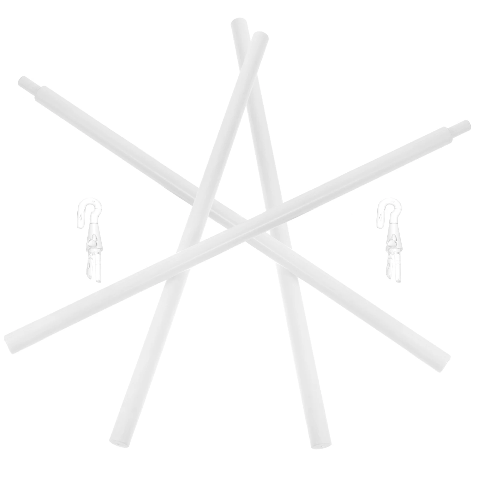 

2 Pcs Curtain Accessories Drapery Pull Rods for Curtains Window Blinds to Clamp Horizontal Replacement Wand with Hook Pp Tilt