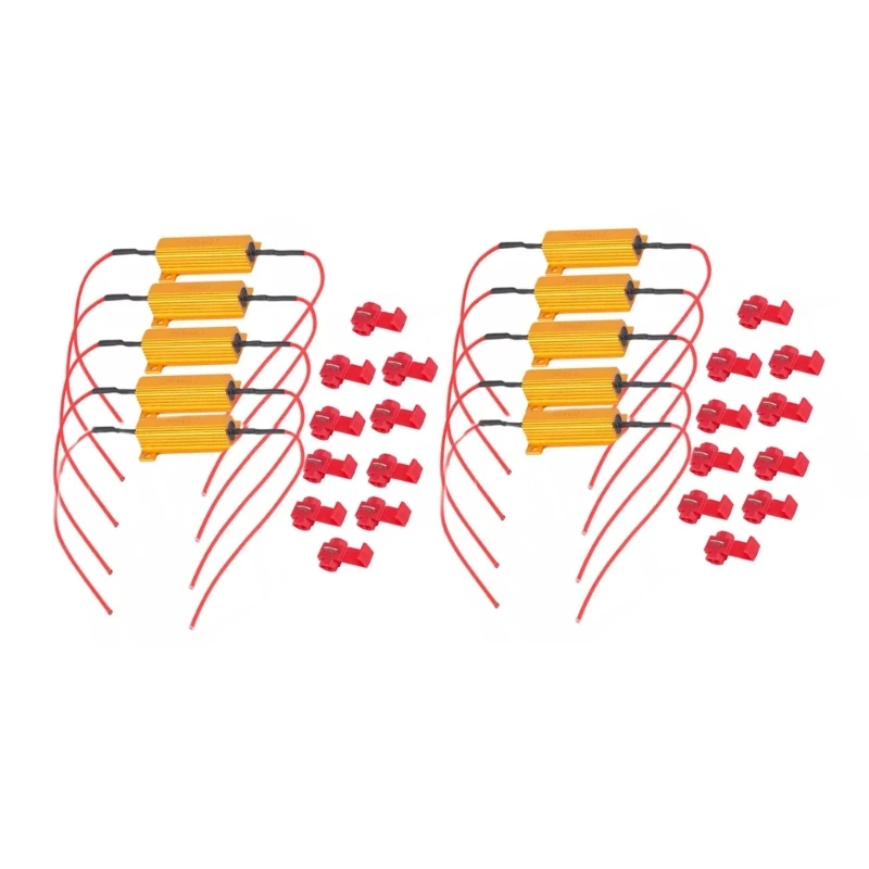 

50W 6ohm Load Resistor LED Turn Light Error Decorder LED Bulbs Dropship