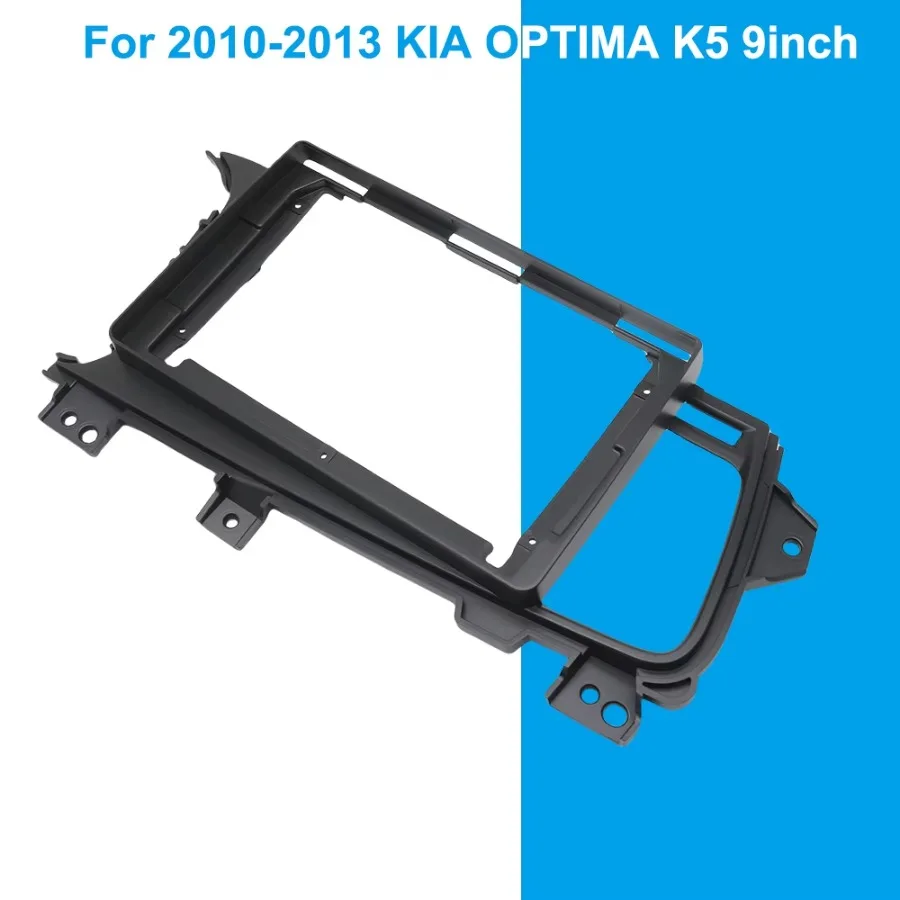 For Kia Optima K5 2010-2013 9 Inch Car Radio Fascia Frame Dashboard Trim Panel and Wiring Harness Kit
