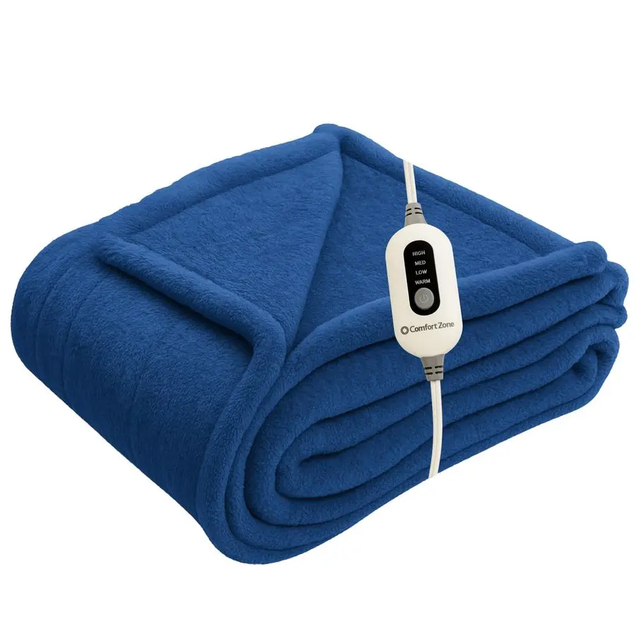 

Heated Blanket Electric Throw, Micro Plush Electric Blanket, Heating Blanket with 4 Heating Levels, 3H Timer, Auto Shutoff, Fast