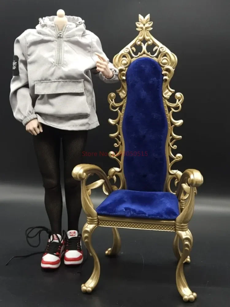 European style Leisure Sofa Chair queen throne seat  furniture  for 12 inch Soldier Scene Accessories Model TOys