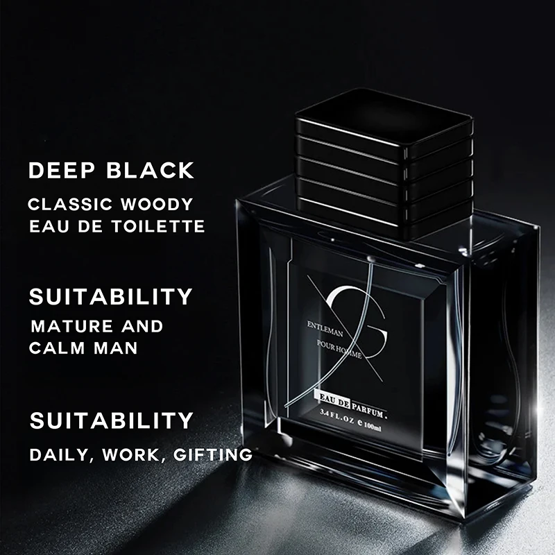 

GAVARRY Black Perfume 50ml Long Lasting Woody Musk Fragrance Unisex Daily Office Holiday Gift