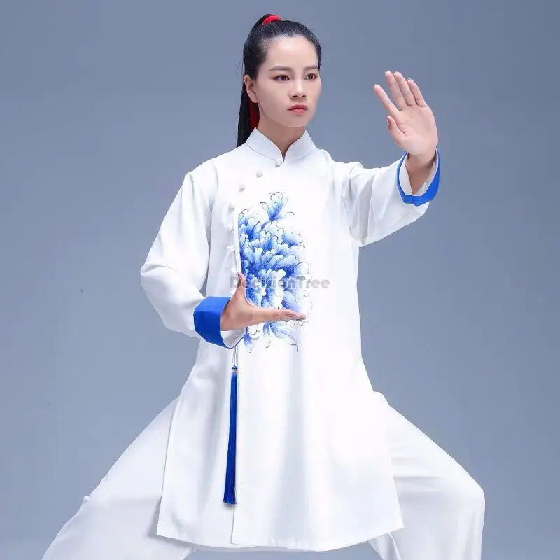 2023 new chinese men women tai chi take martial arts practice qigong performance competition tai chi take zen chinese style w48