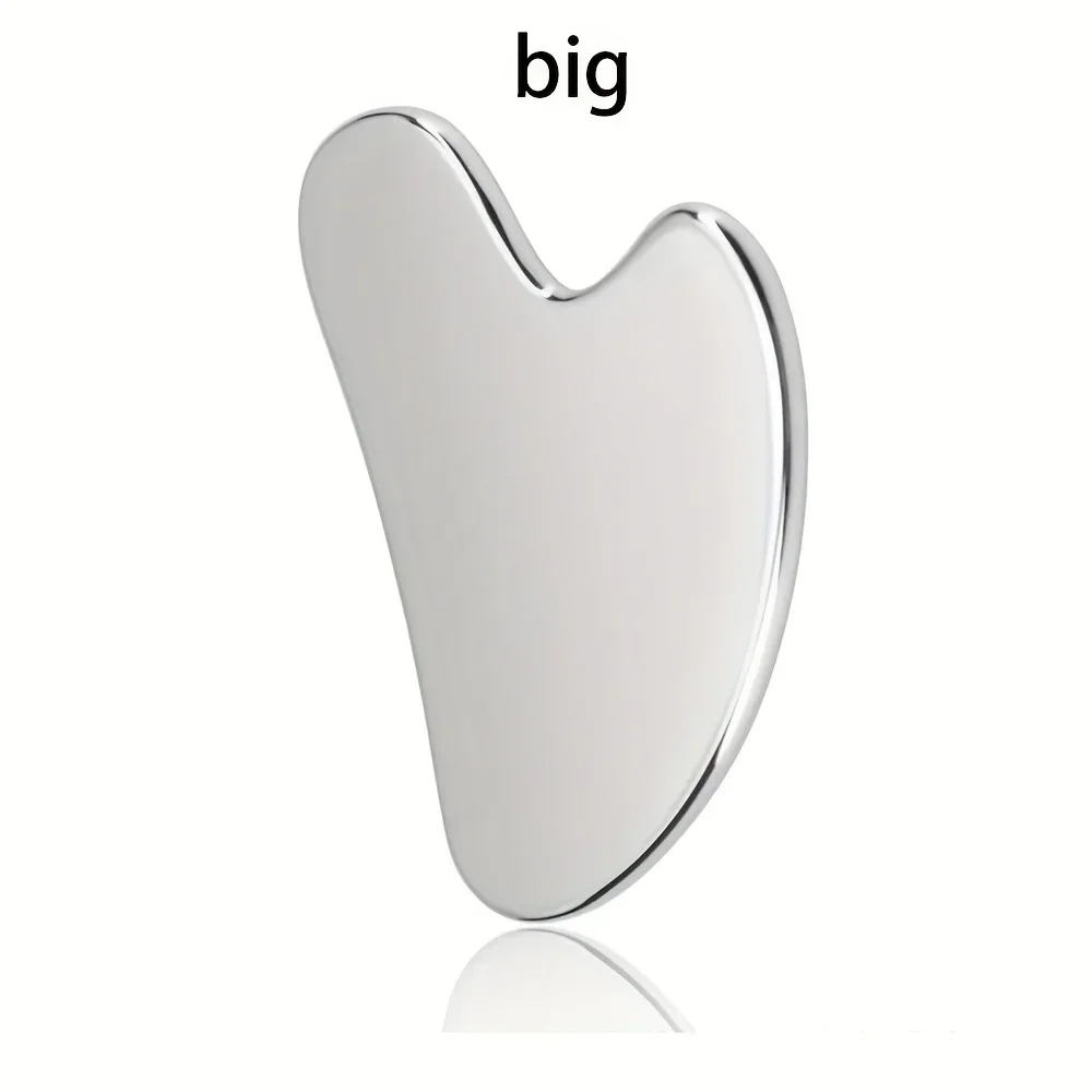

Soothing and Cooling, Stainless Steel Gua Sha Facial Massager - Cooling Eye and Face Tool for Firming, Jawline and Relaxation
