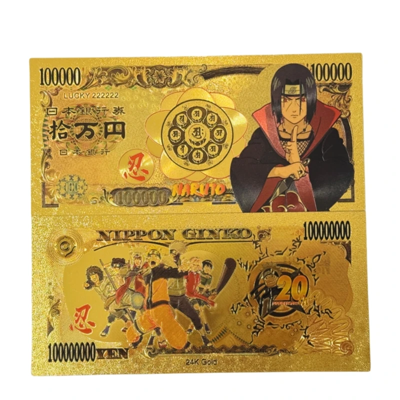 반다이 일본 애니메이션 15 종류 나루토 애니메이션 골드 카드 컬렉션 기념 Uchiha Sasuke 나루토 어린이 생일 선물