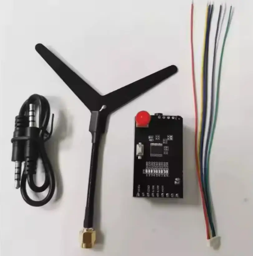 

FPV VTX Transmitter VRX Receiver 9CH 1060MHz ~1380NHz 1.2GHz 1W 1.6W 2W 2000mW with Y-shaped Antenna For FPV RC Drone RC Cars