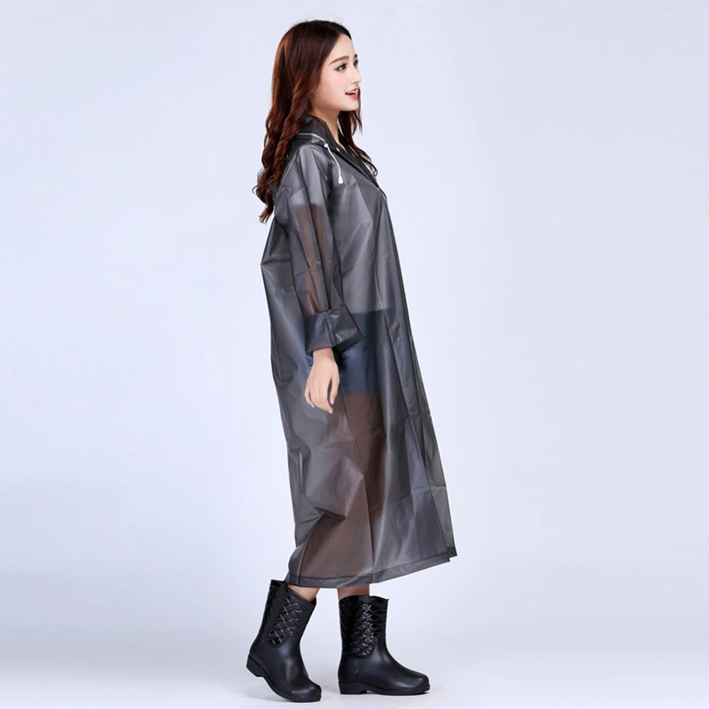 

Thickened EVA Raincoat Hooded Coats Adults Poncho Plastic Ponchos for Gear Men Outerwear Foot