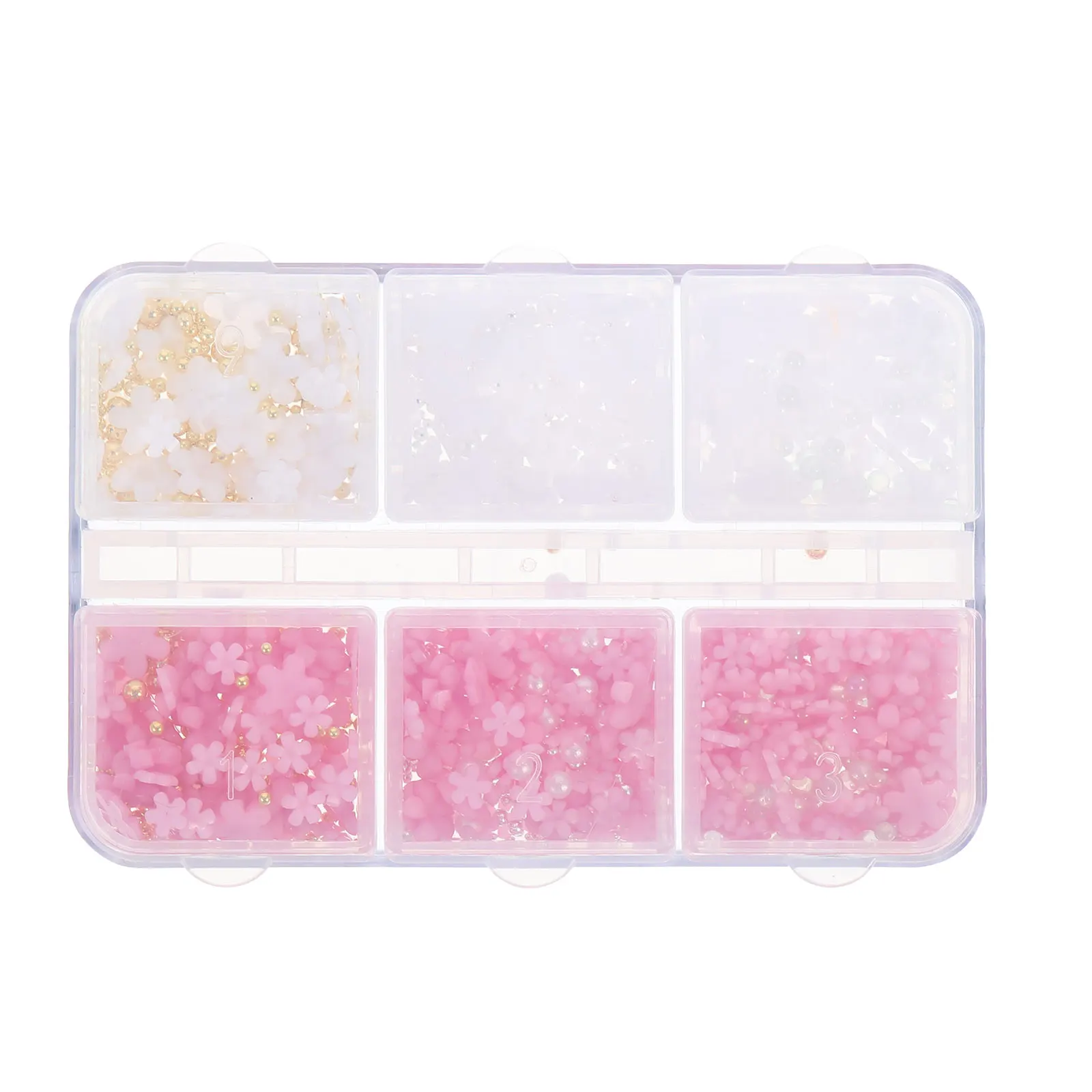 

3D Nail Decoration Mini Resin Flowers Supplies Gem Charms Kit Comfortable Stylish Designs Suitable Dating Birthday Work