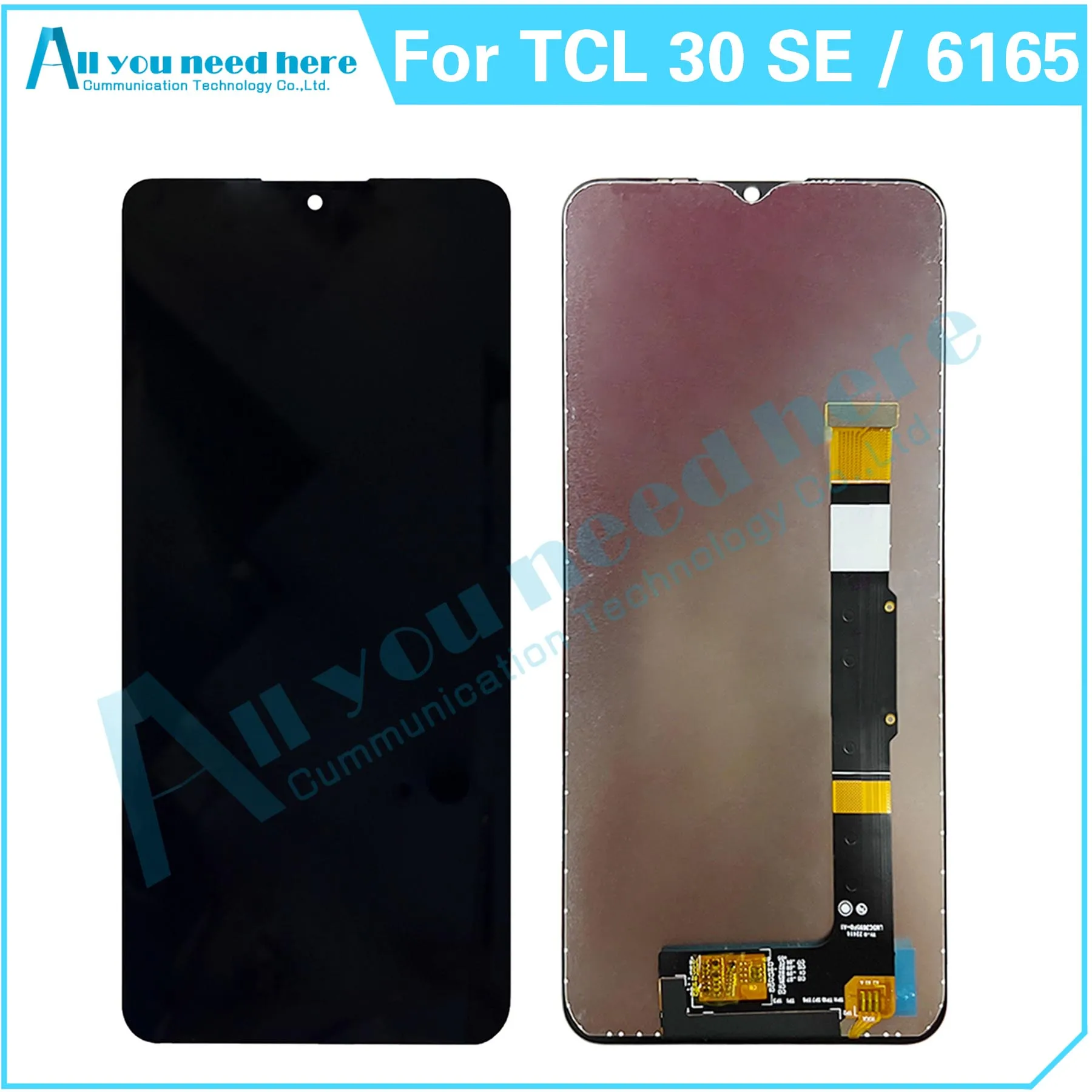 For TCL 30 SE 30SE 6165 6165H 6165A 6165S LCD Display Touch Screen Digitizer Assembly Repair Parts Replacement