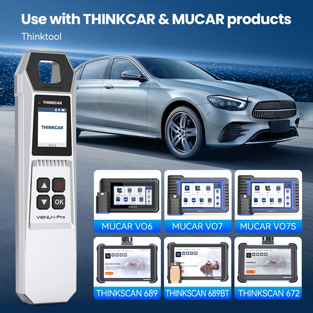 THINKCAR VENU 90 Car Tire Pressure Diagnose Tool Automotive TPMS Sensor Programming Learning Activator For ThinkTool Pro 689BT