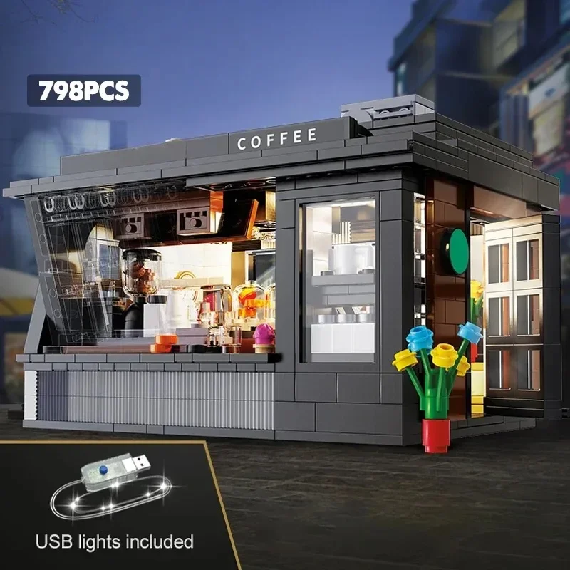 

Creative Expert Modular Buildings Coffee Shop Cafe House MOC Cada C66005 Model 768pcs Building Blocks Brick Puzzle Toys for Gift